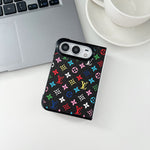 Luxury Lv Classic Leather Monogram Case for iPhone Duo