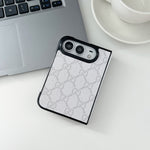 Luxury GG Classic Leather Monogram Case for iPhone Duo
