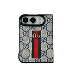 Classic Luxury GG Monogram Canvas Case for iPhone Duo