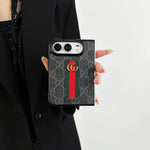 Classic Luxury GG Monogram Canvas Case for iPhone Duo