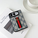 Classic Luxury GG Monogram Canvas Case for iPhone Duo
