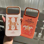 HRM Stamped Leather Case with Horse Carriage Art for iPhone 13-18 Pro & Pro Max