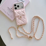 Luxury Leather Crossbody Wallet Case for iPhone 13 - 17 Series