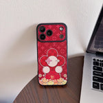 Luxury Monogram Floral Mascot Phone Case for iPhone 12-17