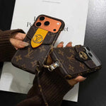 Luxury Leather Wallet Card Holder Phone Case For iPhone 12-17 Series