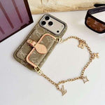 LV Monogram Luxury Case With Chain for iPhone 12-18 Pro & Pro Max