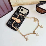 LV Monogram Luxury Case With Chain for iPhone 12-18 Pro & Pro Max