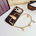 LV Monogram Luxury Case With Chain for iPhone 12-18 Pro & Pro Max