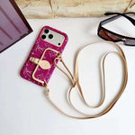 Luxury LV Monogram Case With Strap for iPhone 12-18 Pro & Pro Max