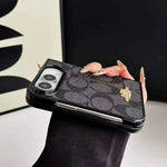 Classic CH Monogram Canvas Case for iPhone Duo
