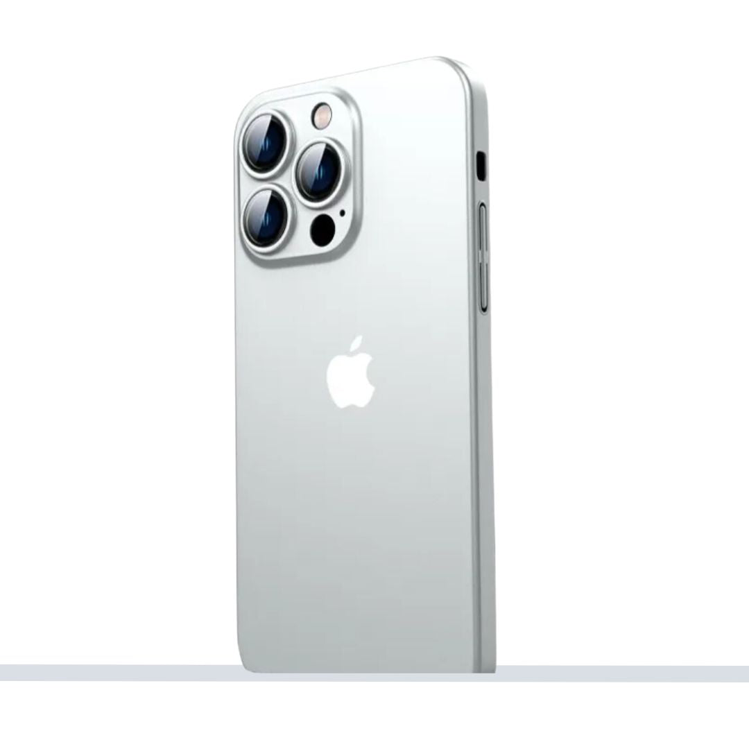 AG Premium Glass Case with Shine Logo & Camera Protection For iPhone 16 / 15 / 14