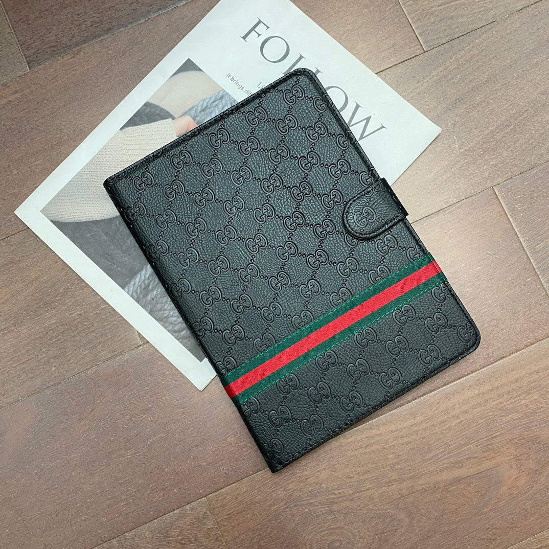 Gucci 3D Embossing Ophidia GG Flip Cover Holster Apple iPad Cases With Stand Function