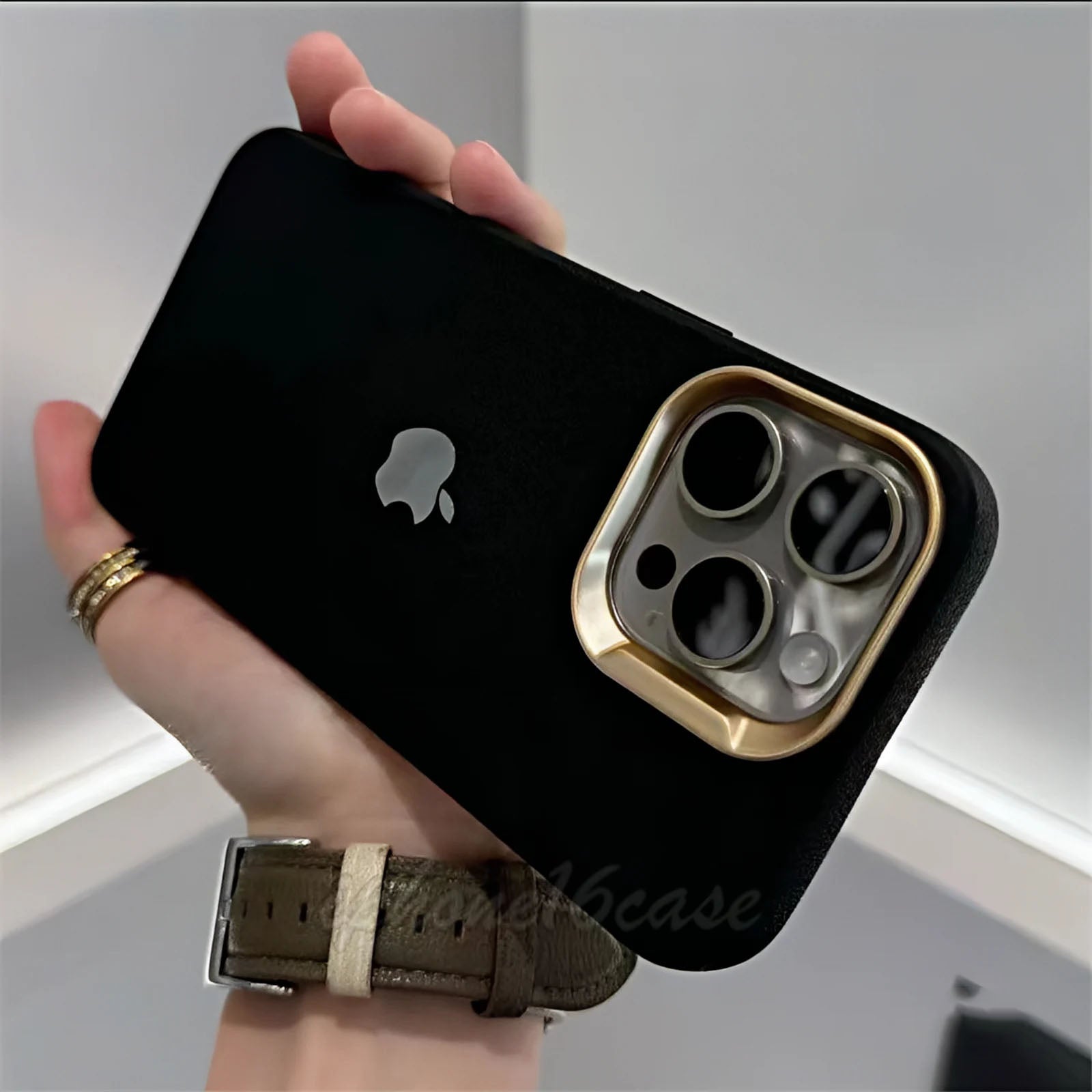 Luxury Leather Case For iPhone 16/ 15/ 14 With Magsafe