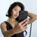 Dior Oblique Embossed Leather Case for iPhone 12-18 Pro & Pro Max