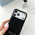 Elegant Prada Apple Phone Case For iPhone 17 / 16 / 15 / 14