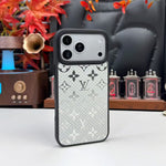 Luxury Metallic Foil LV Monogram Phone Case for iPhone 12-18 Pro & Pro Max