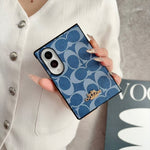 Luxury Coach Monogram Canvas Case for Samsung Galaxy Z Fold 3-8 Ultra