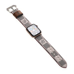 LV LEATHER MONOGRAM CANVAS APPLE WATCH STRAP