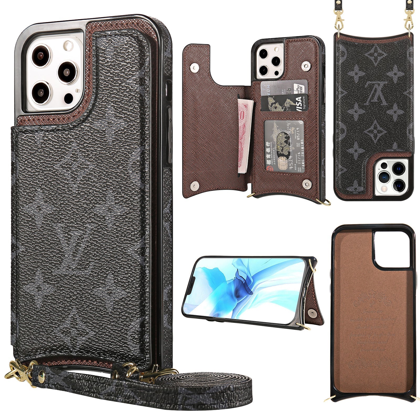 Classic Case Monogram Cardholder For iPhone