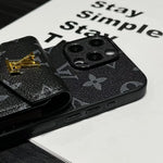 Louis Vuitton  Card Holder Canvas Leather Apple iPhone Case