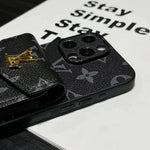Luxury Card Holder Canvas Leather Apple iPhone Case Roxy New 2