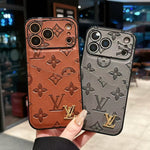 Lv Luxury Phone Case With Card Holder For iPhone 17/ 16 / 15 / 14