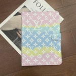 Luxury Louis Vuitton Canvas Monogram Leather Fresh Summer Theme Pattern Apple iPad case