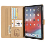 3D Embossed LV Canvas Monogram Holster Apple iPad Flip Cover With Stand Function