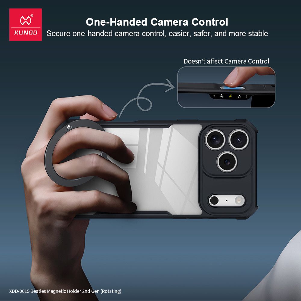 Magnetic Stand Case 360° Rotatable Holder Airbag Shockproof Cover For iPhone 17