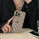 High Quality Electroplated Frame Ophidia  Leather Apple iPhone Case Roxy New 2