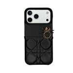 Dior Cannage Quilted Leather Charm Case for iPhone 12-18 Pro & Pro Max