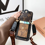 LV Dauphine Leather Monogram Crossbody iPhone Case