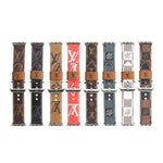 LV LEATHER MONOGRAM CANVAS APPLE WATCH STRAP