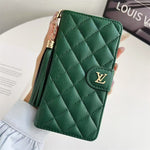 Premium Louis Vuitton Leather Wallet Leather Crossbody Bag Apple iPhone Case