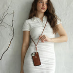 CLASSIC CELINE IPHONE CASE SINGLE CROSSBODY BROWN