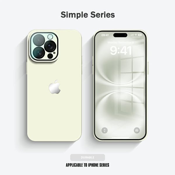 Luxury Frosted Case with Lens Tempered Glass Protection For iPhone 13 / 12 / 11