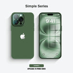 Luxury Frosted Case with Lens Tempered Glass Protection For iPhone 13 / 12 / 11