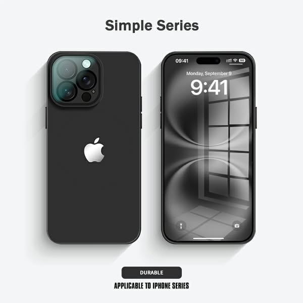 Luxury Frosted Case with Lens Tempered Glass Protection For iPhone 13 / 12 / 11