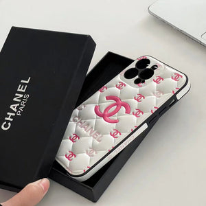 Embossed Chanel iPhone Case: Classic Luxury Design