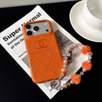 Luxury Quilted Leather Case for iPhone 12-17