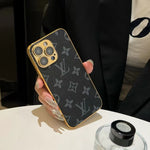 NEW DESIGN SOFT LUXURY IPHONE CASE WITH GOLDEN BORDER