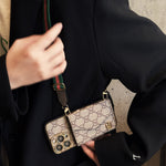 Luxury Monogram Canvas Leather Card Holder iPhone Case Roxy New 2