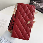 Premium Louis Vuitton Leather Wallet Leather Crossbody Bag Apple iPhone Case