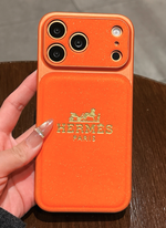 Hermes luxurious leather aesthetics for iPhone 17/ 16/ 15/ 14