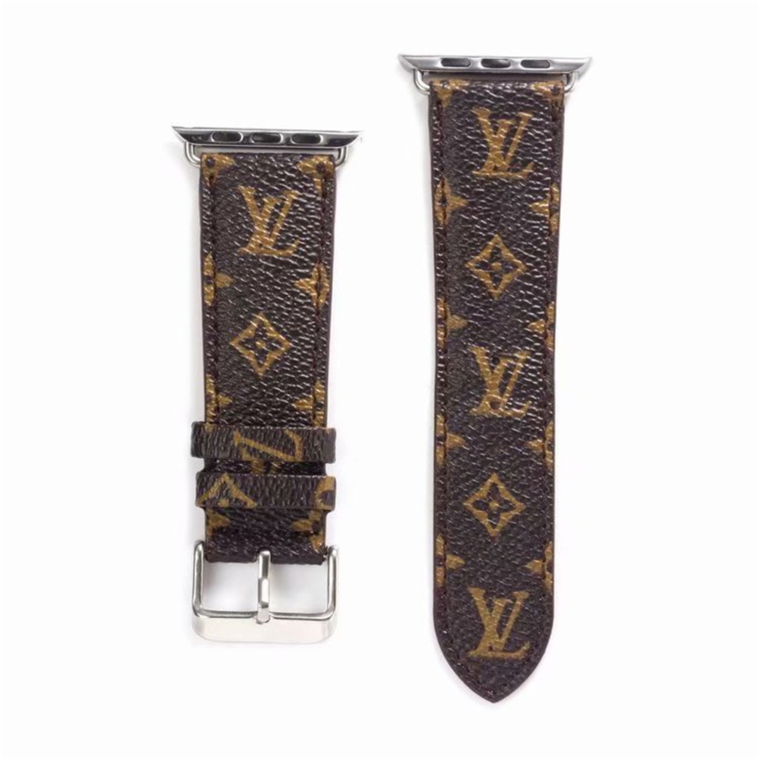 CLASSIC BROWN FLOWER LUXURY IWATCH STRAP