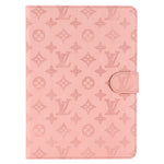 3D Embossed LV Canvas Monogram Holster Apple iPad Flip Cover With Stand Function