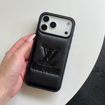 Luxury LV Leather Ultra-Slim Cover For iPhone 17/ 16 / 15 / 14