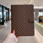 LV Elegant Monogram Canvas Flip Cover Apple iPad Protective Leather Case