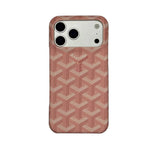 GYD Vintage Monogram Blush Pink Case for iPhone 12-18 Pro & Pro Max