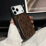 Luxury Inspired Phone Case with Card Holder For iPhone 12-17